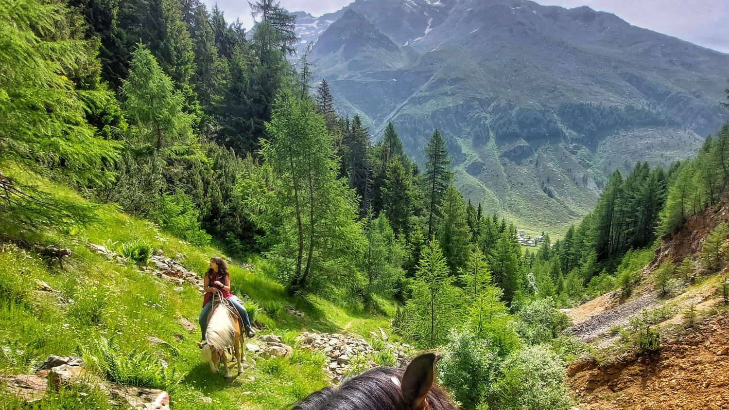 Le montagne della Valchiavenna viste dal fiume